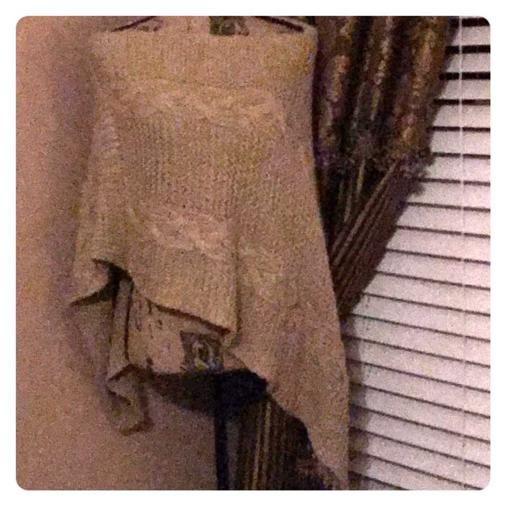 Beautiful beige poncho